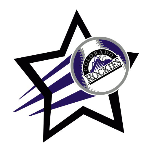 Colorado Rockies Baseball Goal Star logo iron on paper